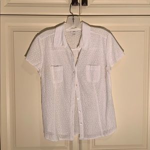 J Jill button down top